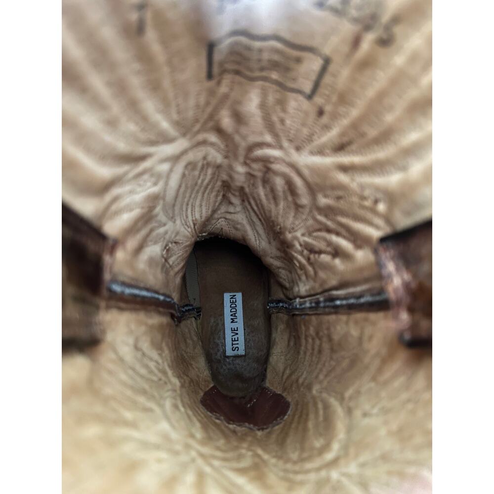 Steve Madden Leather Cowboy Boots - Picture 6 of 6